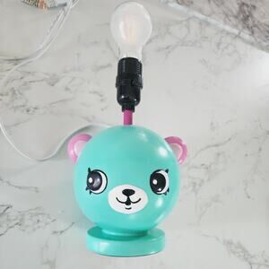 Shopkins Happy Places Teal Teddy Bear Bedroom Night lamp